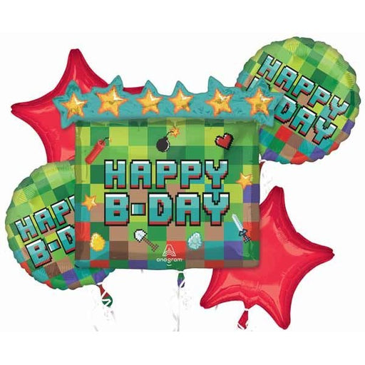 Pixel Party Foil Balloon Bouquet