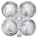 25" Silver Quad Arch Foil Balloon