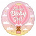 It's a Girl Pink Round Foil Balloon, 18 Inch