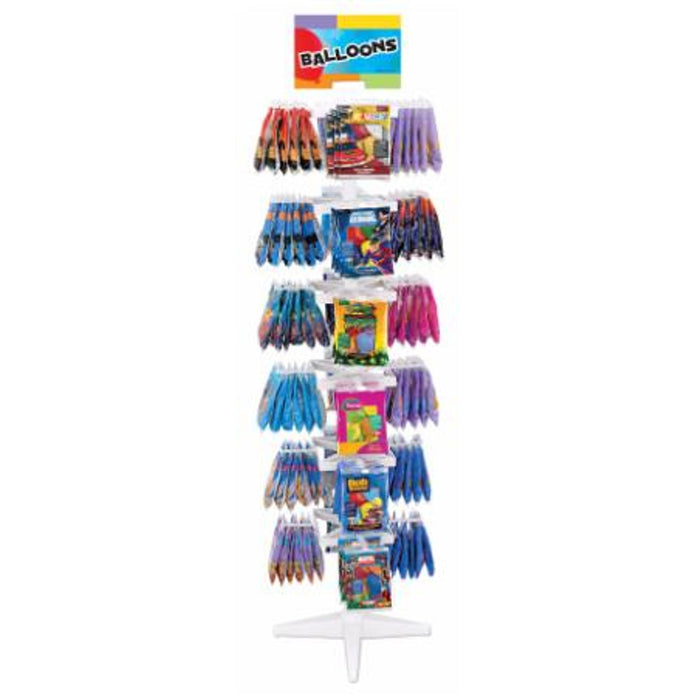 6 Tier Floor Display Rack With 48 Hooks (6")