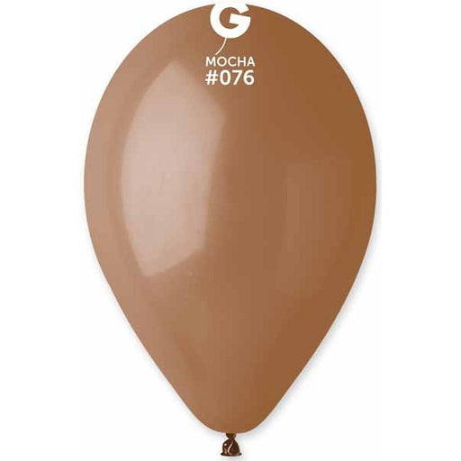 Gemar 12-Inch Mocha #076 Latex Balloons, 50 Count