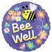 Bee Well 18 Inch Round Get Well Foil Balloon