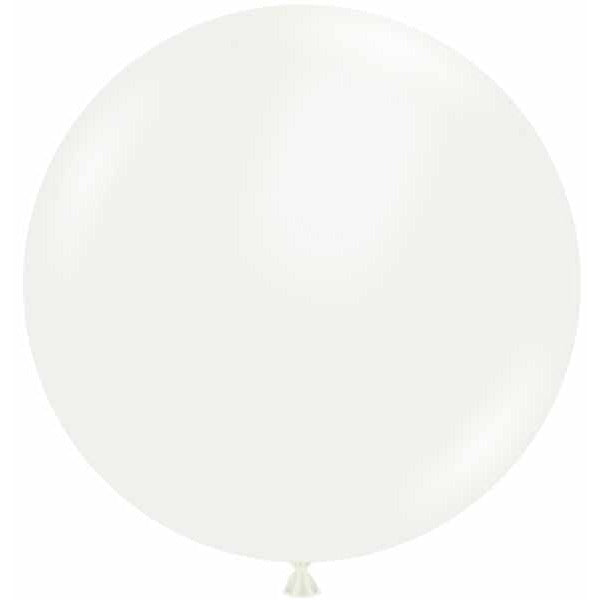 TUFTEX 24-Inch Standard White Latex Balloons, 25 Count