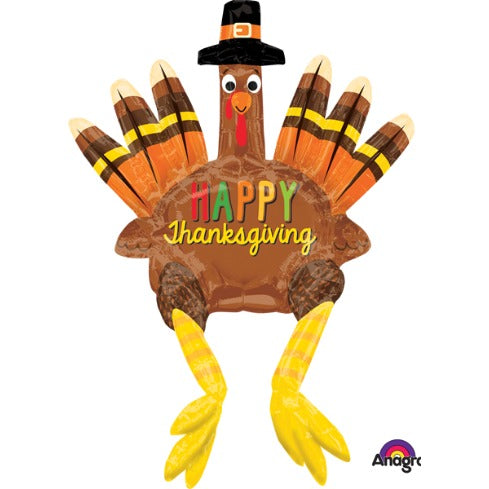 26 Inch Sitting Turkey Foil Balloon