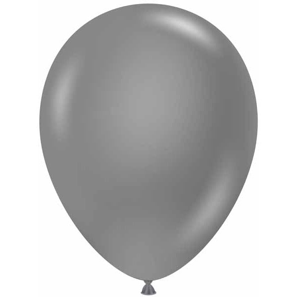 TUFTEX 5-Inch Metallic Silver Latex Balloons, 50 Count