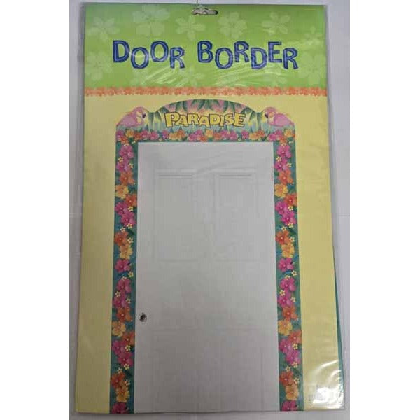 Flamingo Beach Door Border