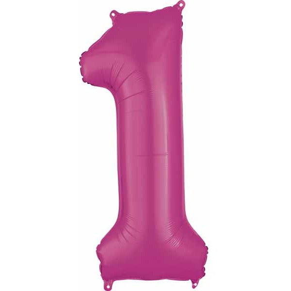 26 Inch Pink Number 1 Balloon