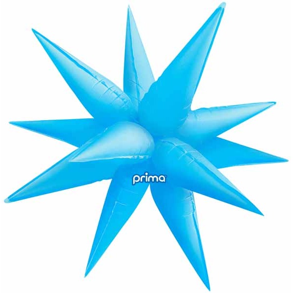 Prima Electric Blue 26-Inch Starburst Foil Balloon
