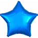 19-Inch Metallic Blue Star Foil Balloon