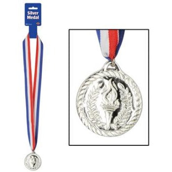 2nd Place Silver Medal with 30-Inch Ribbon