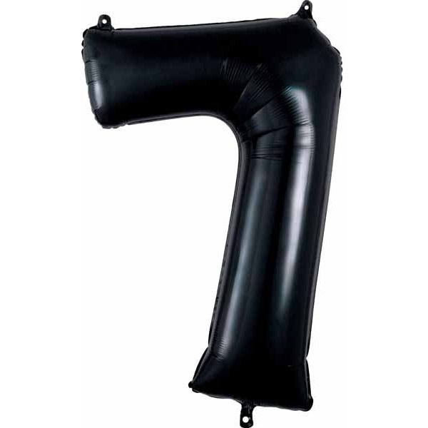 34 Inch Black Number 7 Foil Balloon