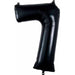 34 Inch Black Number 7 Foil Balloon
