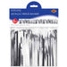 Silver Metallic Fringe Banner, 7.5 Inches x 5 Feet