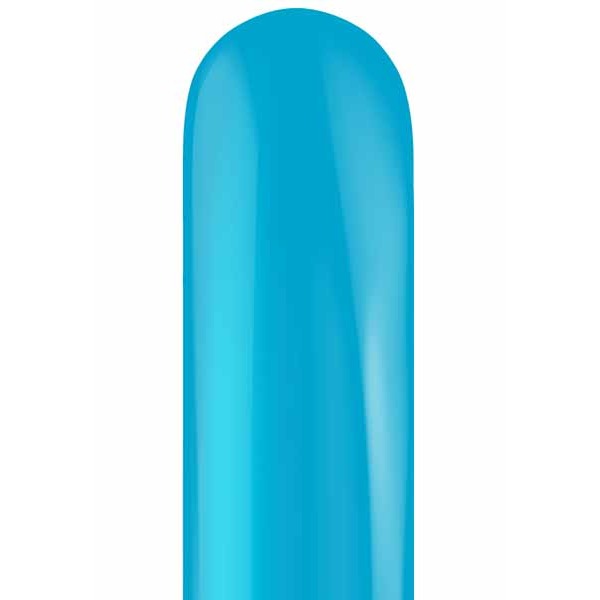TUFTEX 260 Turquoise Latex Twisting Balloons, 50 Count