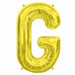 34-Inch Gold Letter G Balloon