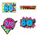 AWESOME 80'S CUTOUTS 16" 4/PKG