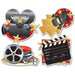 Double-Sided Movie Set Cutouts, 4-Pack