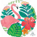 Tropical Jungle 18-Inch Round Foil Balloon