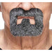 Salt and Pepper Costume Goatee, 4.1 x 3.7 in