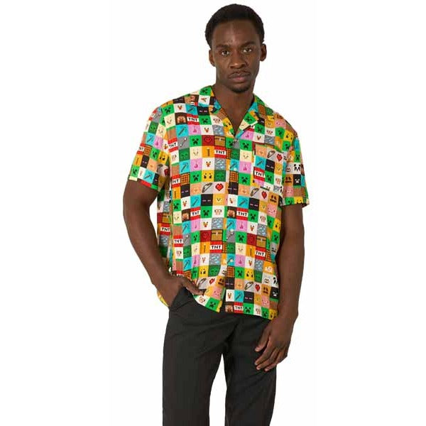 Minecraft Short Sleeve Shirt, Small