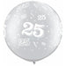 30-Inch Silver 25-A-Round Latex Balloons, 2-Pack