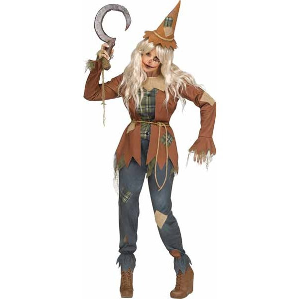 Women's Scary Crow Adult Costume, Small/Medium