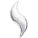 28-Inch Silver Curve Foil Balloon