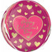 Happy Valentine's Day Abstract Marble 16" Orbz Foil Balloon