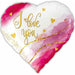 I Love You Heart Foil Balloon, 18 Inch