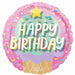 Ice Cream Happy Birthday 15" Panoramic Foil Balloon