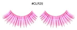 Pink and Metallic Pink False Eyelashes, Colour 25