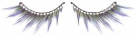 Blue and Green Rhinestone False Eyelashes