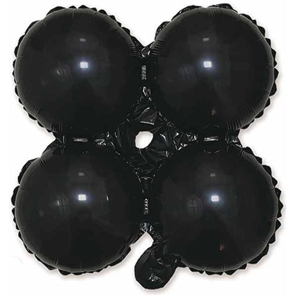 12 Inch Black Quad Arch Foil Balloon