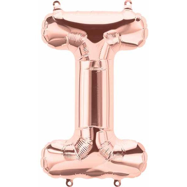 34-Inch Rose Gold Letter I Balloon