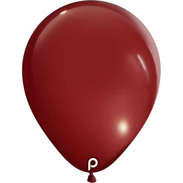 Prima Burgundy 5-Inch Round Latex Balloons, 100 Count