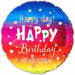 Happy Birthday Hip Hooray 18-Inch Foil Balloon