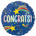 Rising Star Congrats 18-Inch Round Foil Balloon
