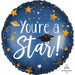 You're a Star Grad 18-Inch Round Foil Balloon
