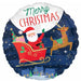 Starry Night Christmas 18" Round Foil Balloon
