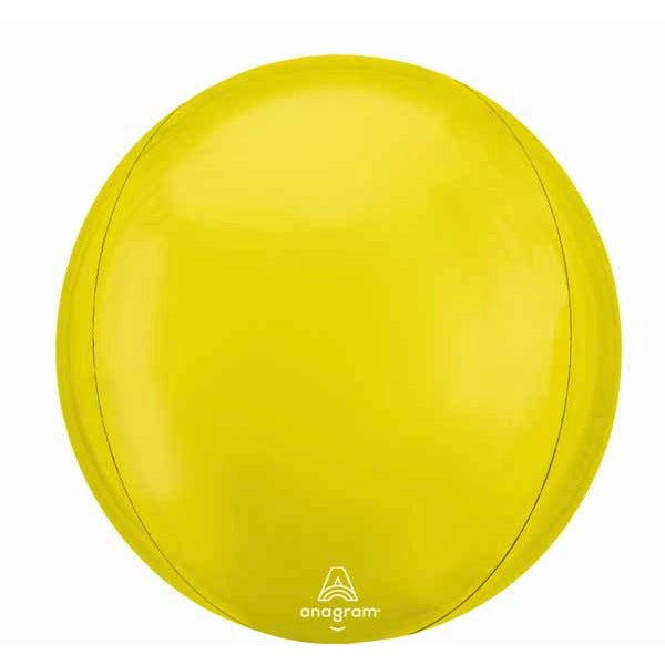Vibrant Yellow 16-Inch Orbz Foil Balloon