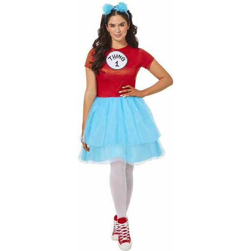 Dr. Seuss Thing Costume Dress, Adult Medium