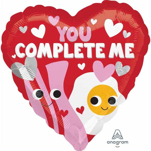 You Complete Me 18-Inch Heart Foil Balloon