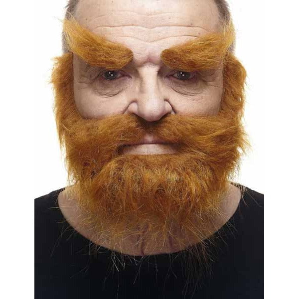 Red Heinz Moustache, Beard and Eyebrow Costume Set
