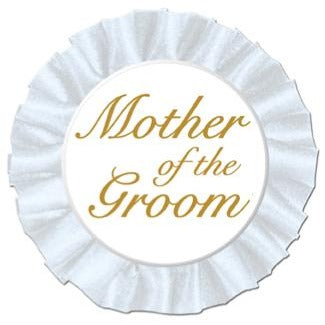Mother of the Groom Satin Button, 3.5 Inch