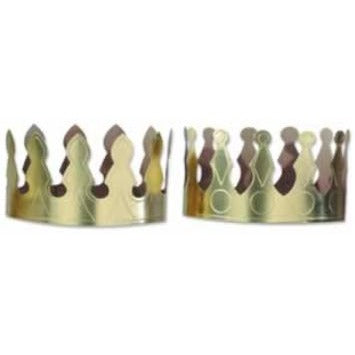 4-Inch Gold Foil Party Crown