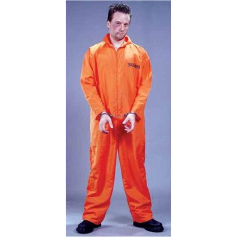 Men's Got Busted Prisoner Costume with Handcuffs