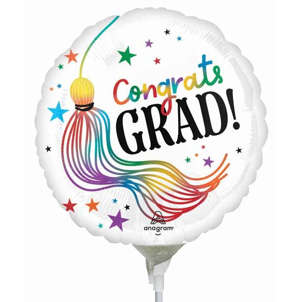 Grad Playful Wiggles 9-Inch Round Foil Balloon