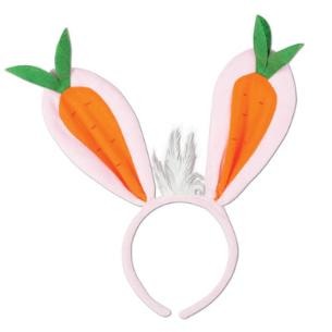 Carrot Ears Easter Headband, 1 Per Package