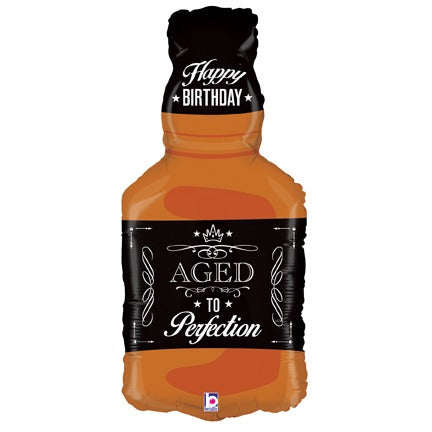 Aged to Perfection Whiskey Foil Balloon, 34 Inch