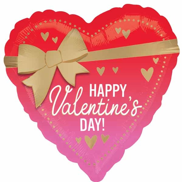 Better with Bows 18-Inch Valentine's Day Heart Foil Balloon